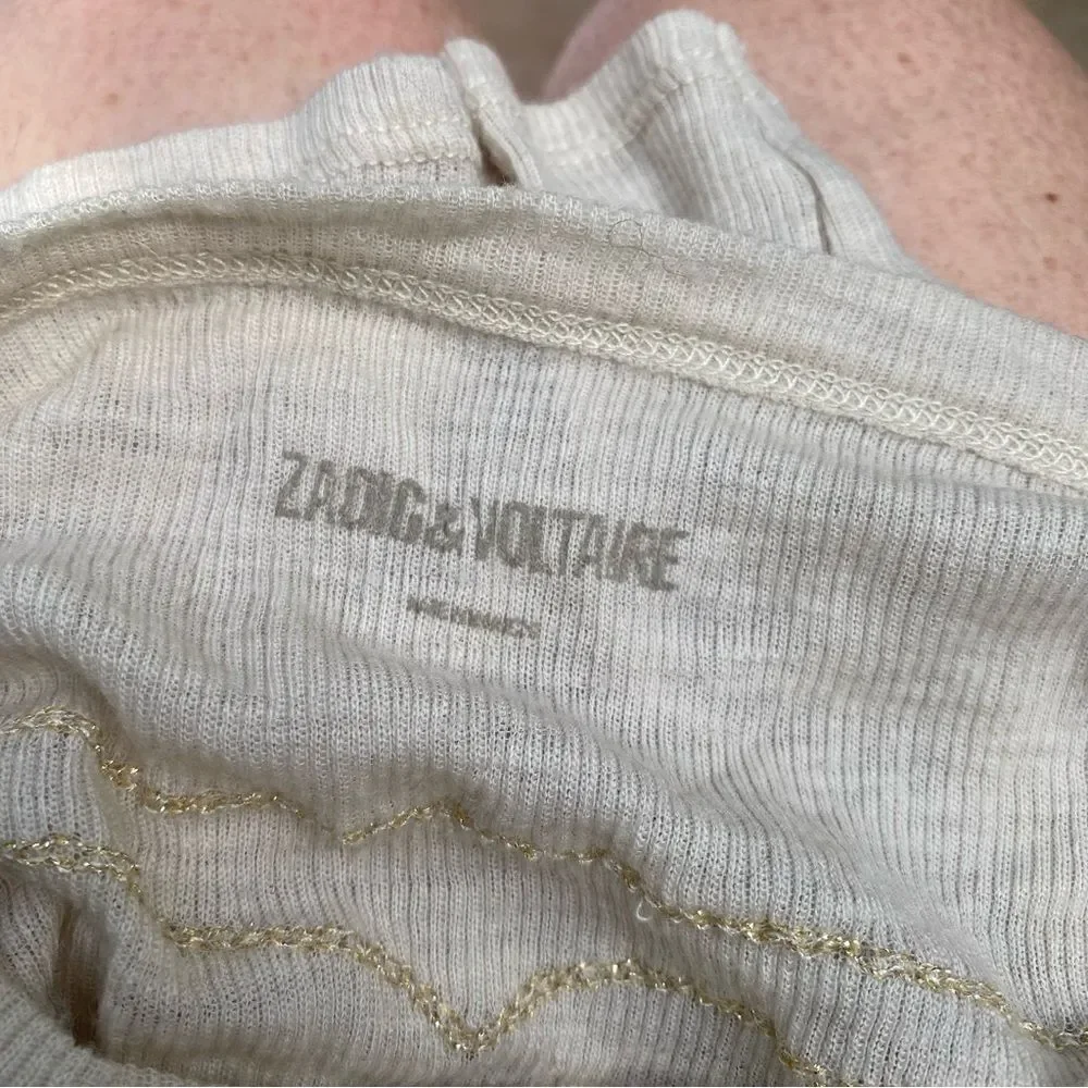 Zadig & Voltaire long sleeve top size small